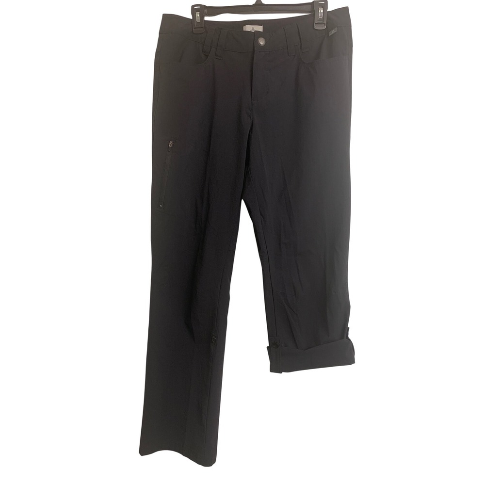 Ascend Black Hiking Pants Roll Up Convertible Cargo Outdoor Trousers 12
